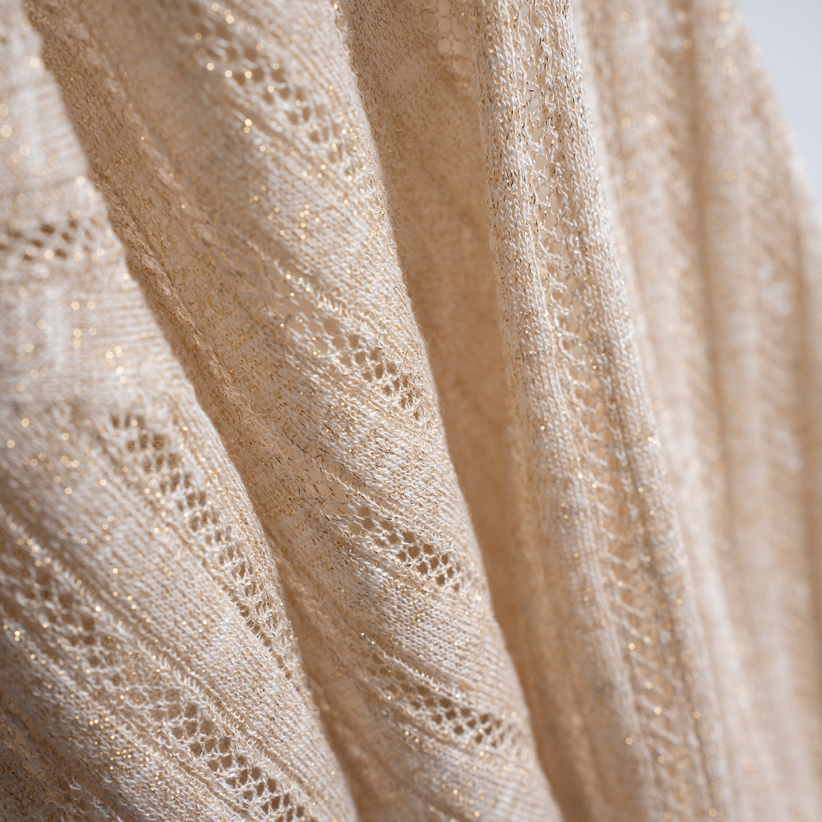 Women's Metallic Linen Knit Top