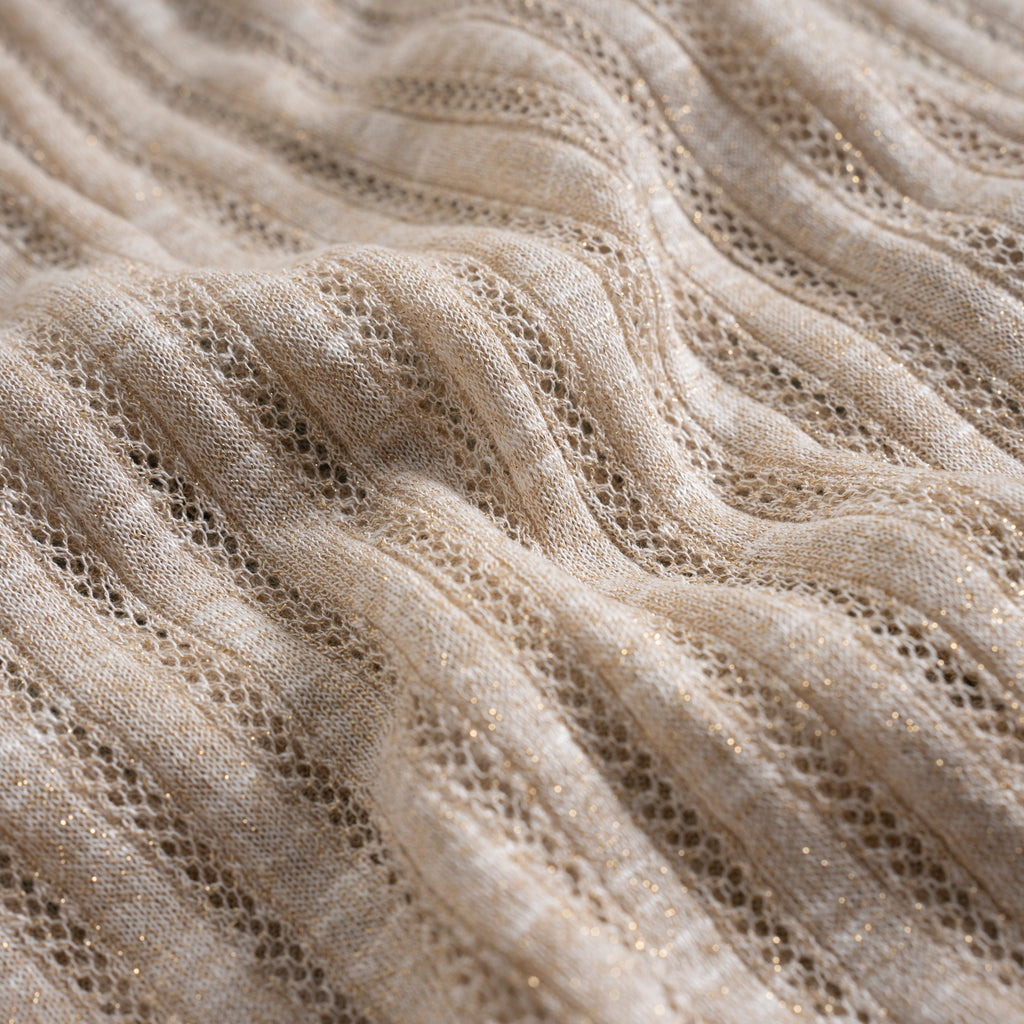 Women's Metallic Linen Knit Top
