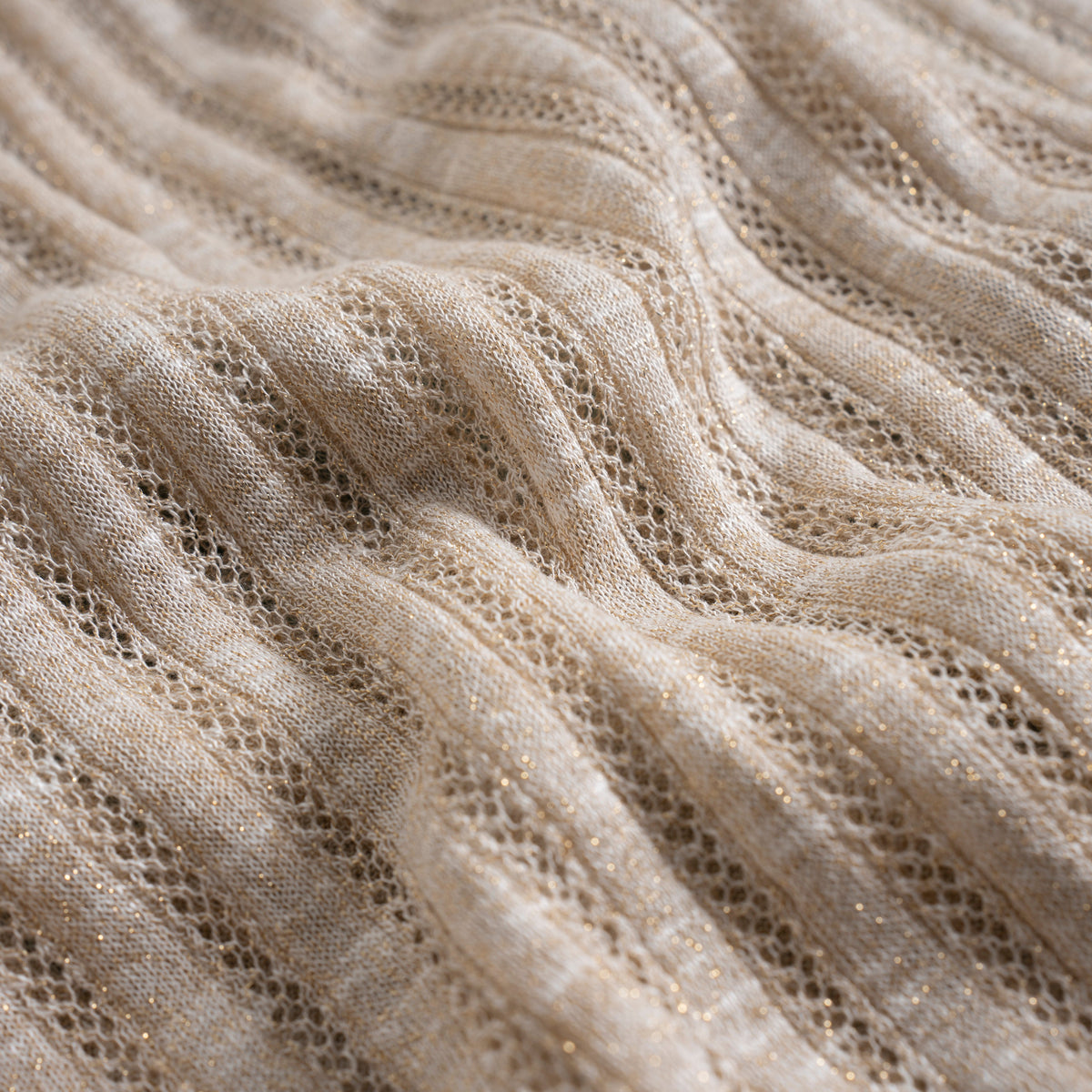 Women's Metallic Linen Knit Top