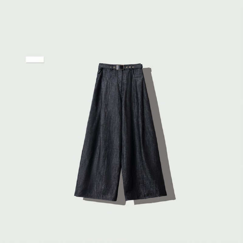 Women's Metallic Wide-Leg Jeans