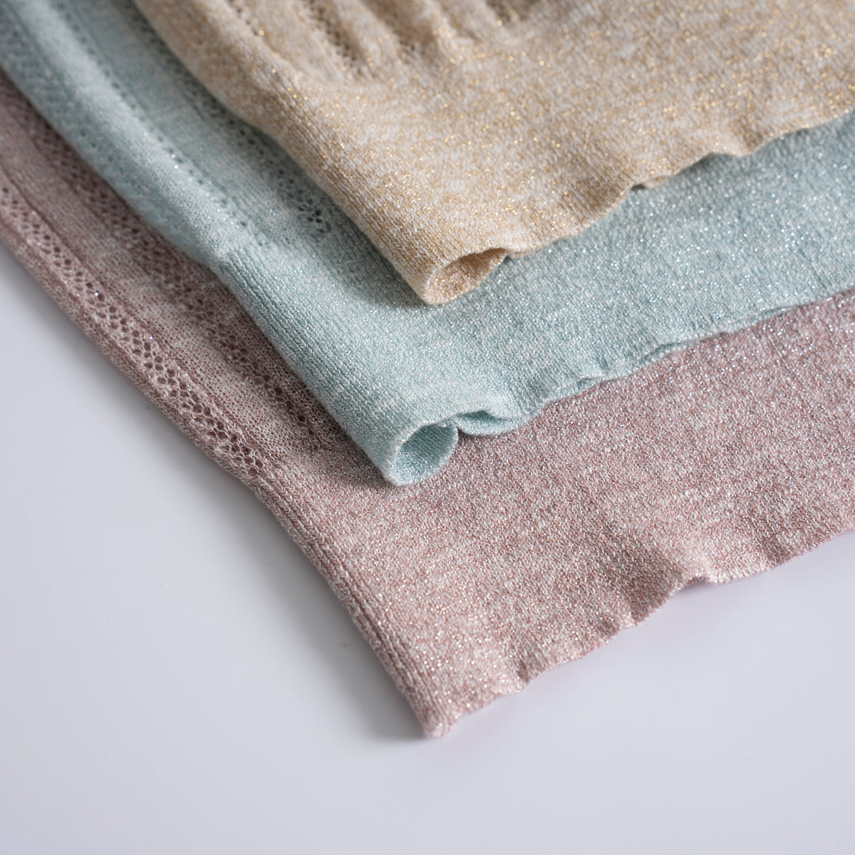 Women's Metallic Linen Knit Top