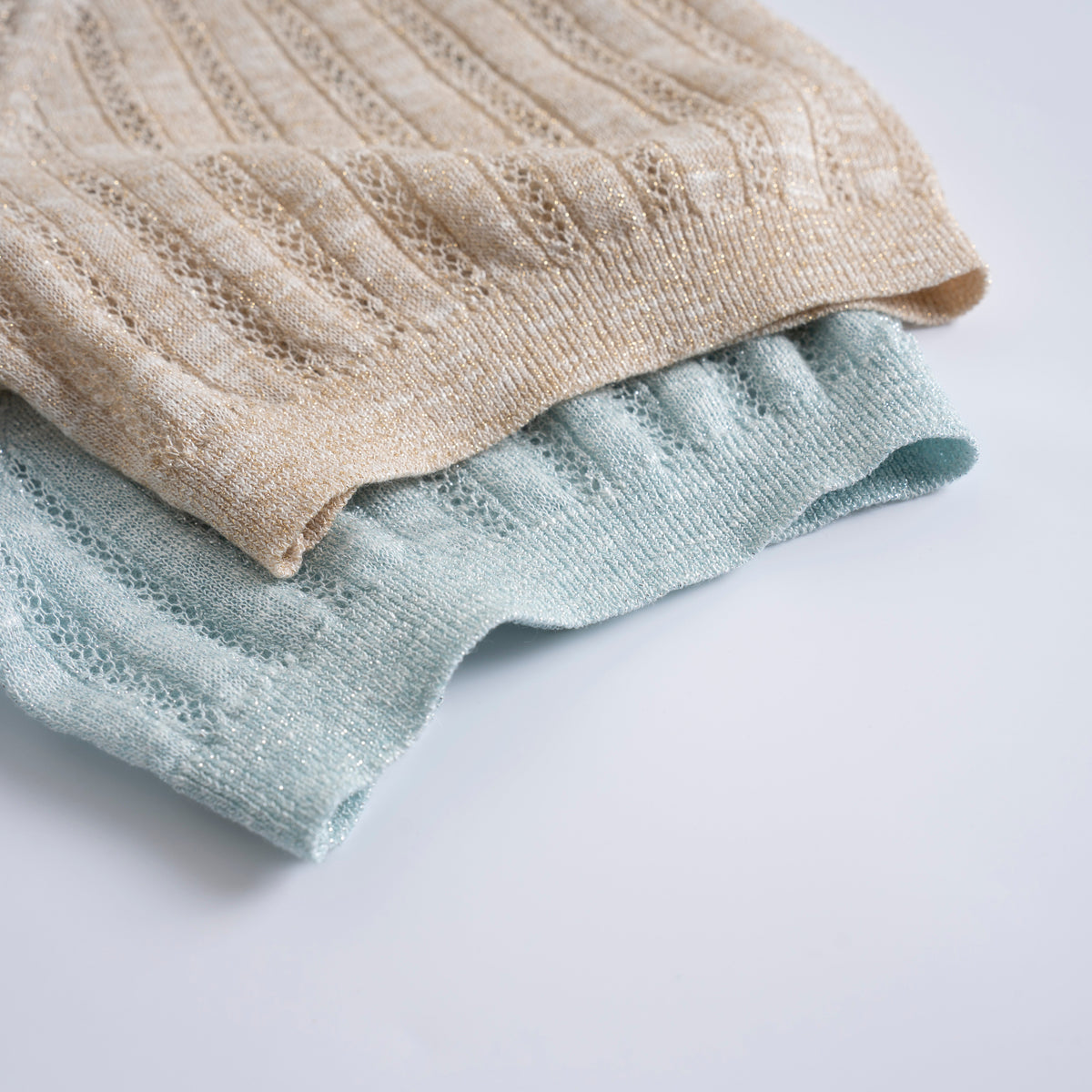 Women's Metallic Linen Knit Top