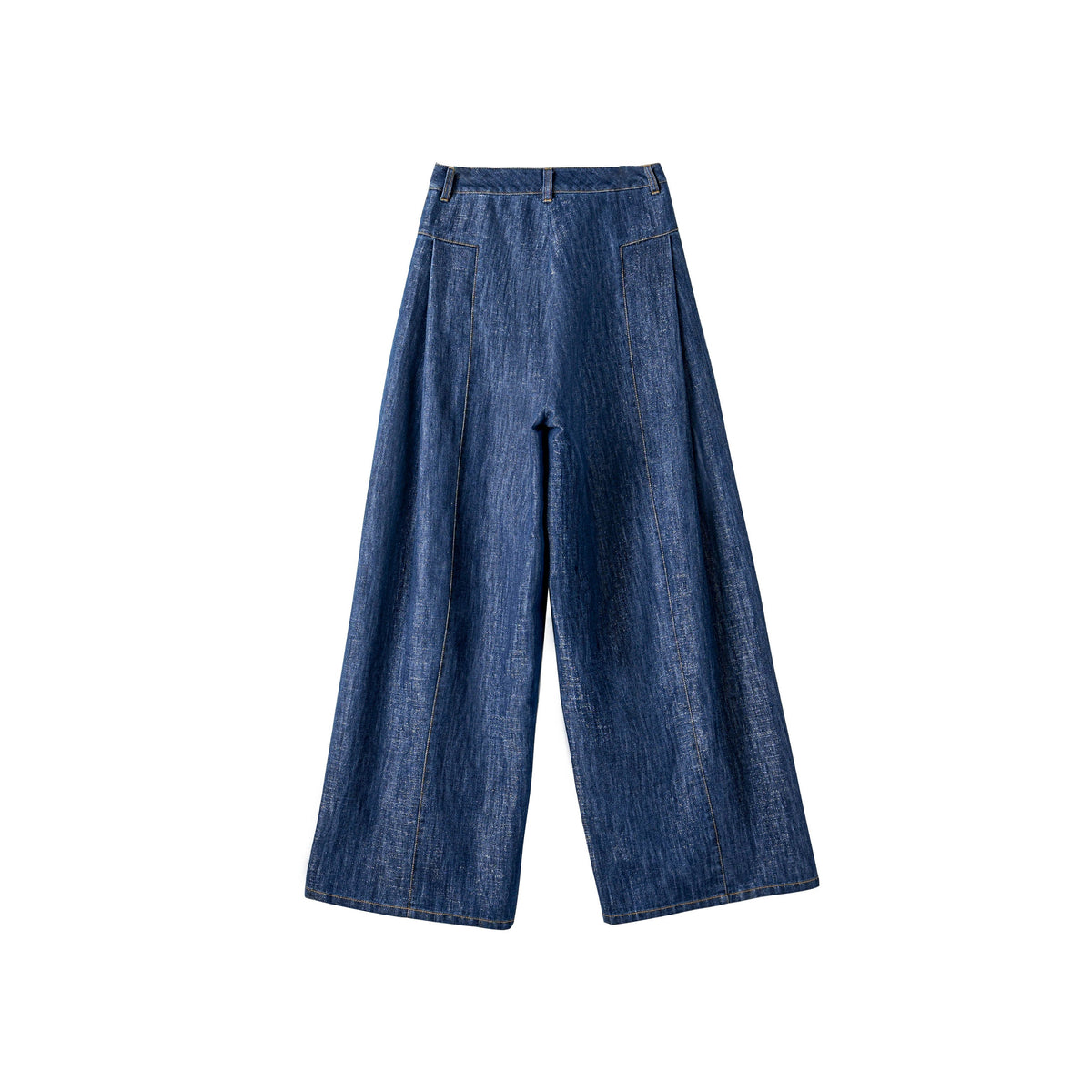 Women's Metallic Wide-Leg Jeans
