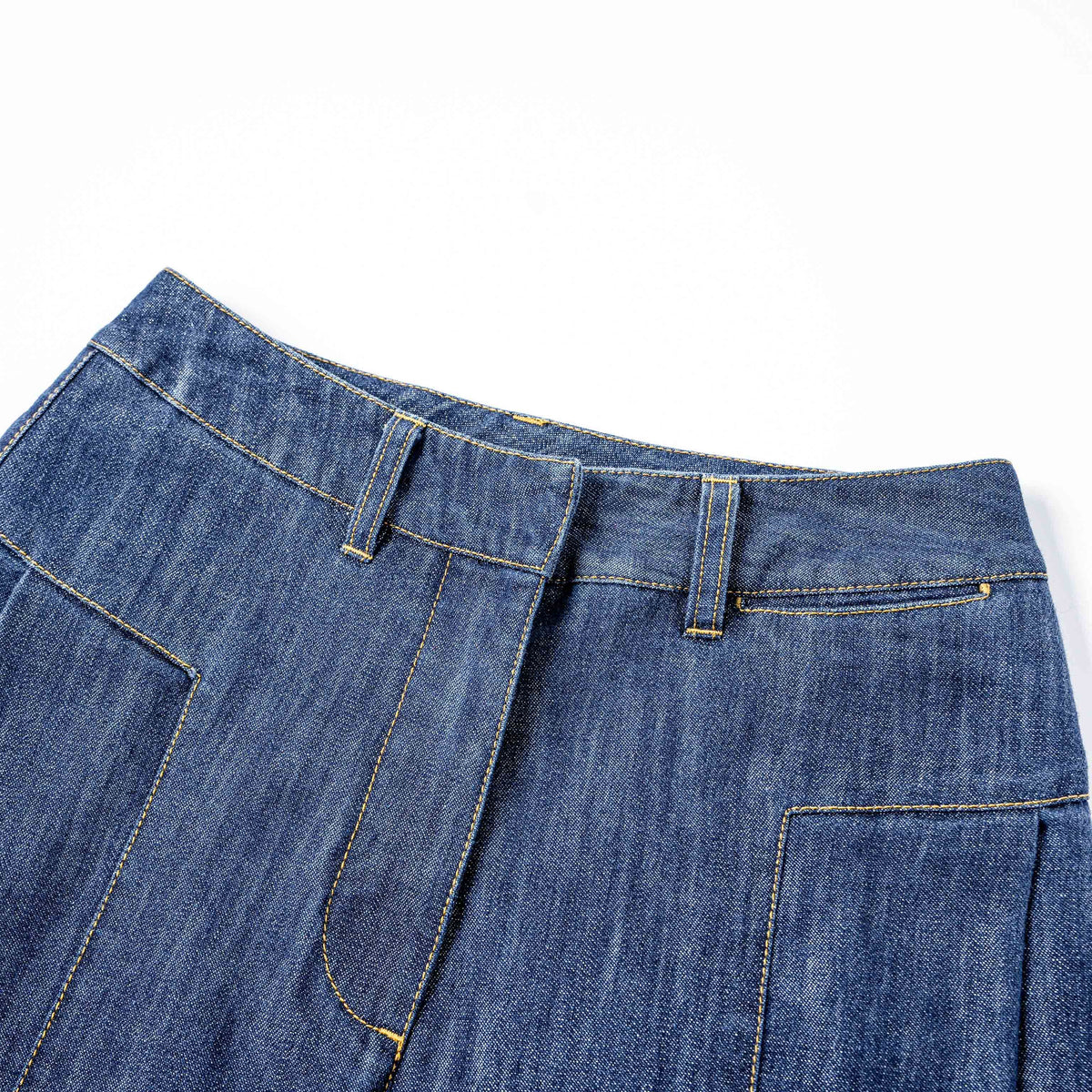 Women's Metallic Wide-Leg Jeans