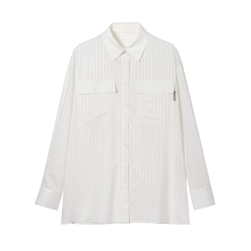 Women's Metallic Stripe Knit Top