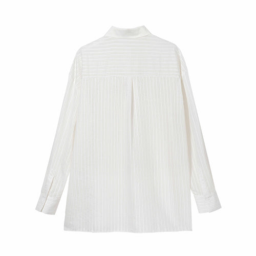 Women's Metallic Stripe Knit Top