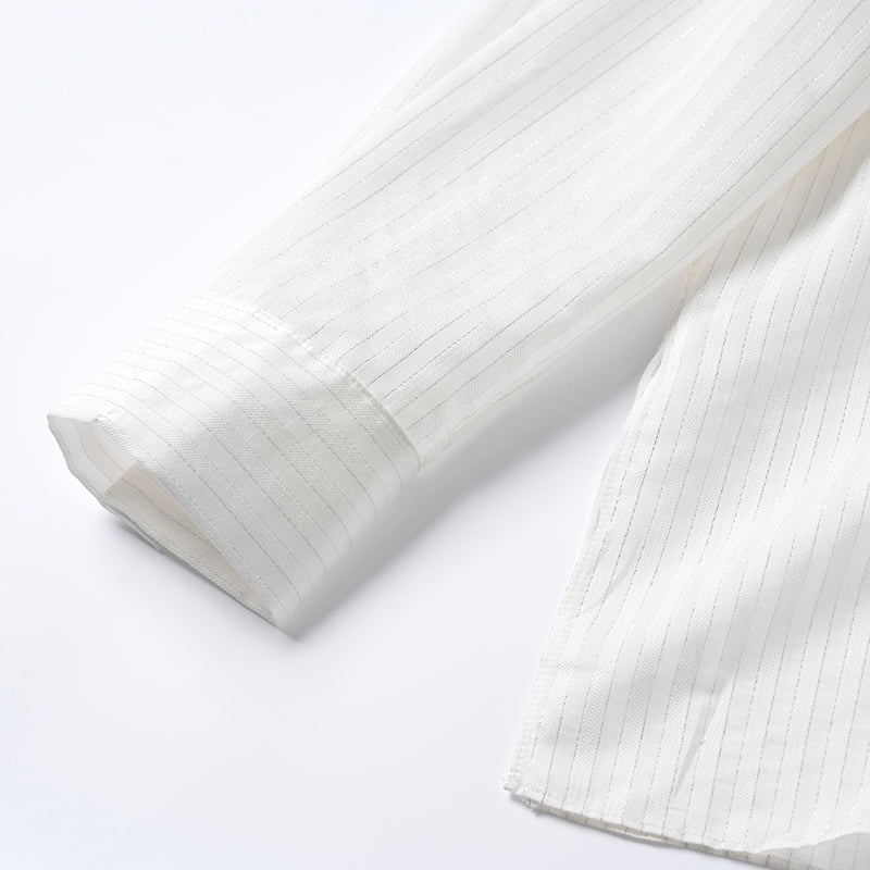 Women's Metallic Stripe Knit Top
